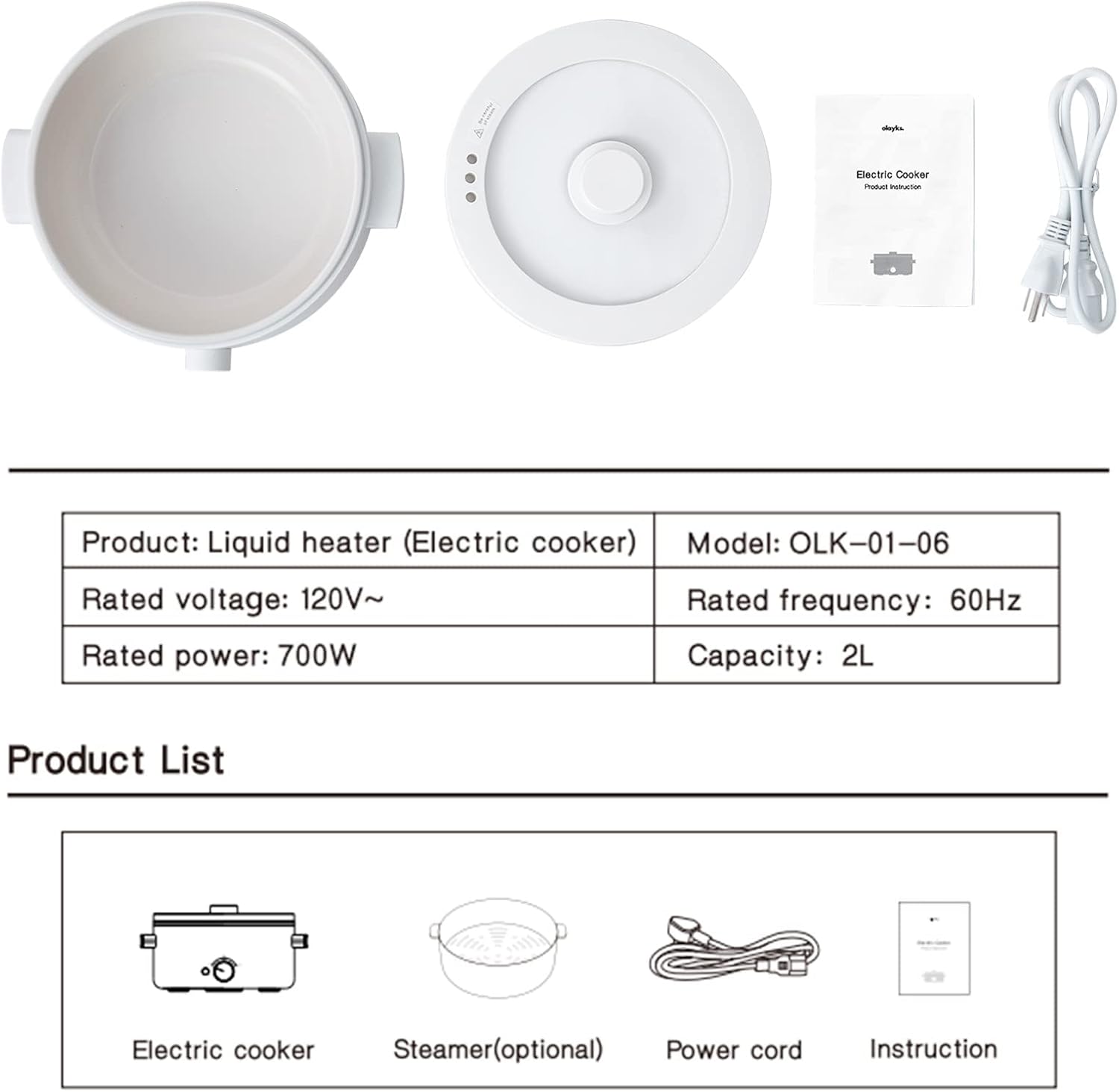 1761356269_Hot-Pot-Electric2L-Ceramic-Glaze-Non-stick-Pan-Portable-Hot-Pot-with-Dual-Power-Adjustment-Electric-Cooker-for-Egg-Ramen-OatmealSoup-Quick-Heating-and-Overheat-Protection.jpg Hot Pot Electric,2L Ceramic Glaze Non-stick Pan, Portable Hot Pot with Dual Power Adjustment, Electric Cooker for Egg, Ramen, Oatmeal,Soup Quick Heating and Overheat Protection - Image 9