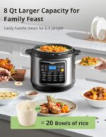 COMFEE’ 16 in 1 Electric Pressure Cooker Instant Multi Cooker Olla de Presion Non-Stick Pot Yogurt Maker Rice Cooker Sauté Steamer 8 Quarts Stainless Steel - Image 4
