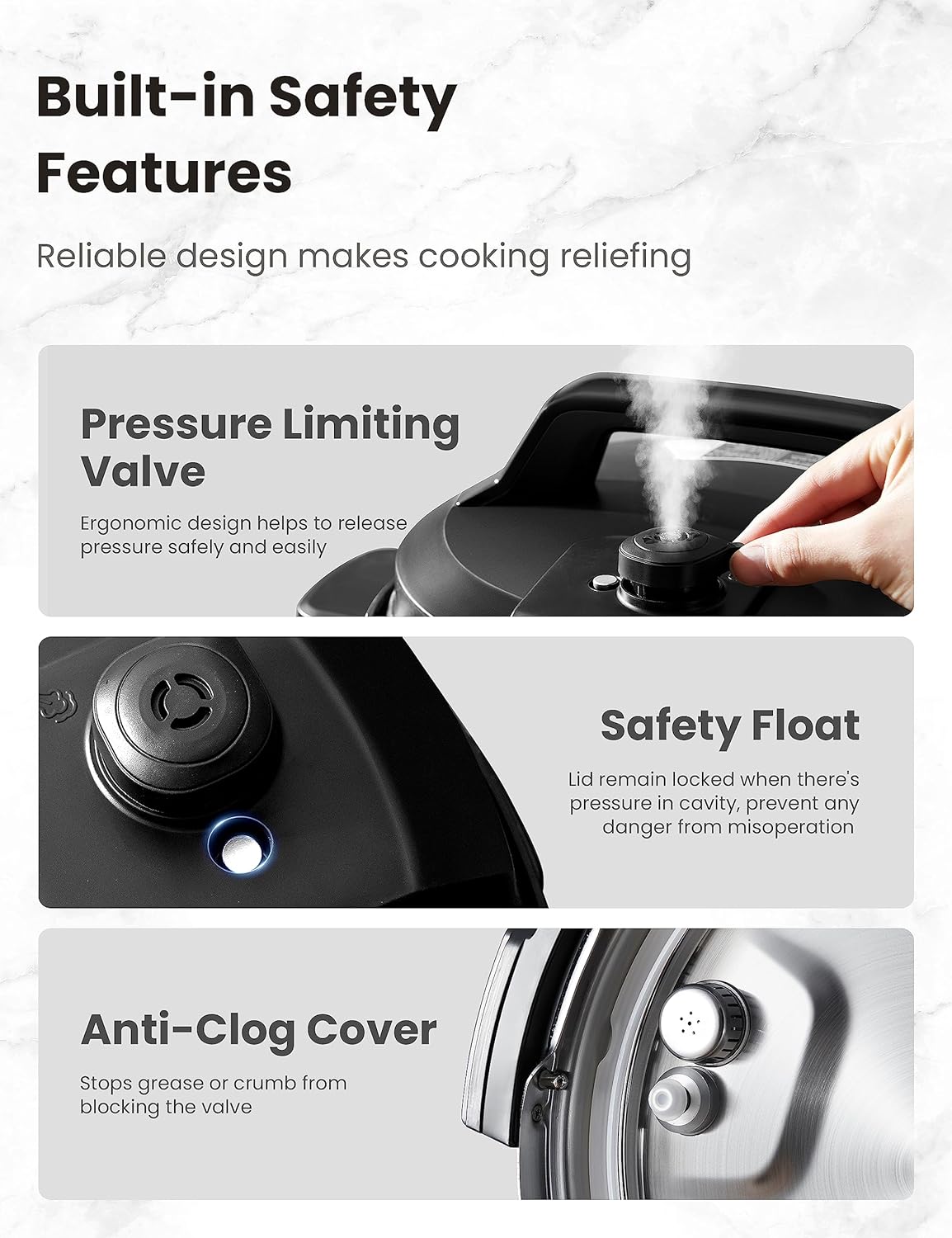 1761357443_COMFEE-16-in-1-Electric-Pressure-Cooker-Instant-Multi-Cooker-Olla-de-Presion-Non-Stick-Pot-Yogurt-Maker-Rice-Cooker-Saute-Steamer-8-Quarts-Stainless-Steel.jpg COMFEE’ 16 in 1 Electric Pressure Cooker Instant Multi Cooker Olla de Presion Non-Stick Pot Yogurt Maker Rice Cooker Sauté Steamer 8 Quarts Stainless Steel - Image 6