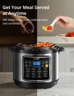 COMFEE’ 16 in 1 Electric Pressure Cooker Instant Multi Cooker Olla de Presion Non-Stick Pot Yogurt Maker Rice Cooker Sauté Steamer 8 Quarts Stainless Steel - Image 7