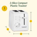 Cuisinart 2-Slice Toaster, Compact, White, CPT-122 - Image 7