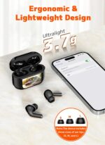 Wireless Earbuds, ENC Noise Cancelling Ear Buds with Smart Touchscreen Case, 48H Playtime for Sports & Working, Bass Stereo Sound, Bluetooth 5.4 Headphones for iPhone 17/16/15/14/13/Android - Image 8
