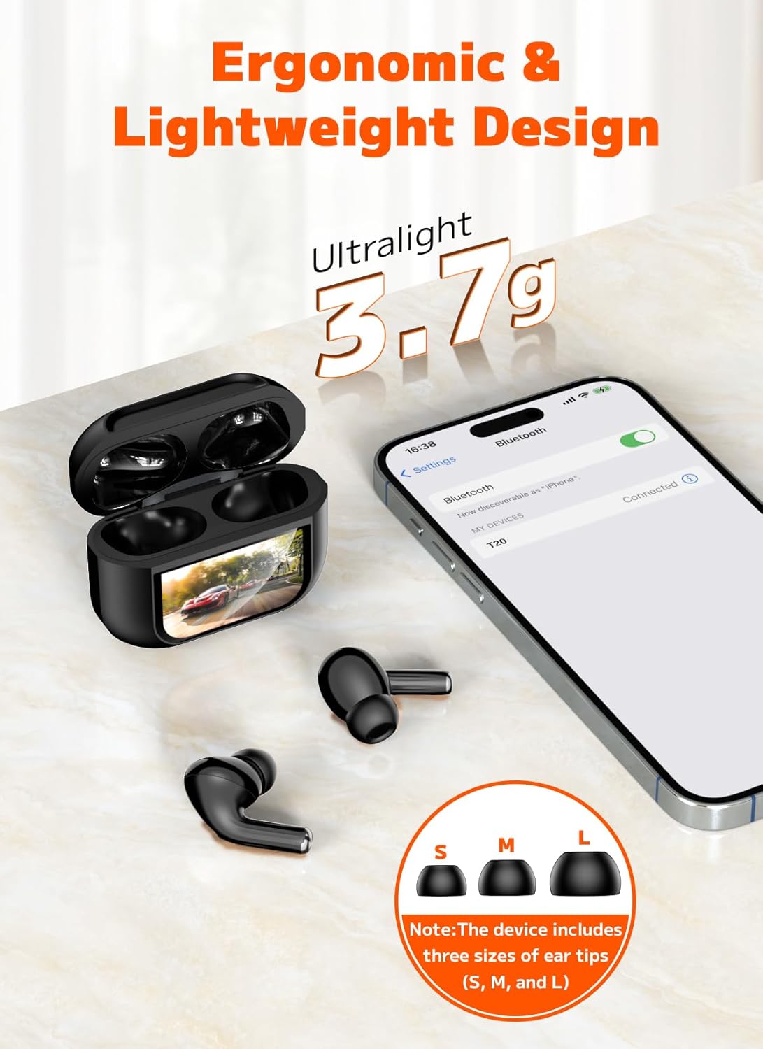 1761376045_Wireless-Earbuds-ENC-Noise-Cancelling-Ear-Buds-with-Smart-Touchscreen-Case-48H-Playtime-for-Sports-Working-Bass-Stereo-Sound-Bluetooth-5.4-Headphones-for-iPhone-1716151413Android.jpg Wireless Earbuds, ENC Noise Cancelling Ear Buds with Smart Touchscreen Case, 48H Playtime for Sports & Working, Bass Stereo Sound, Bluetooth 5.4 Headphones for iPhone 17/16/15/14/13/Android - Image 8