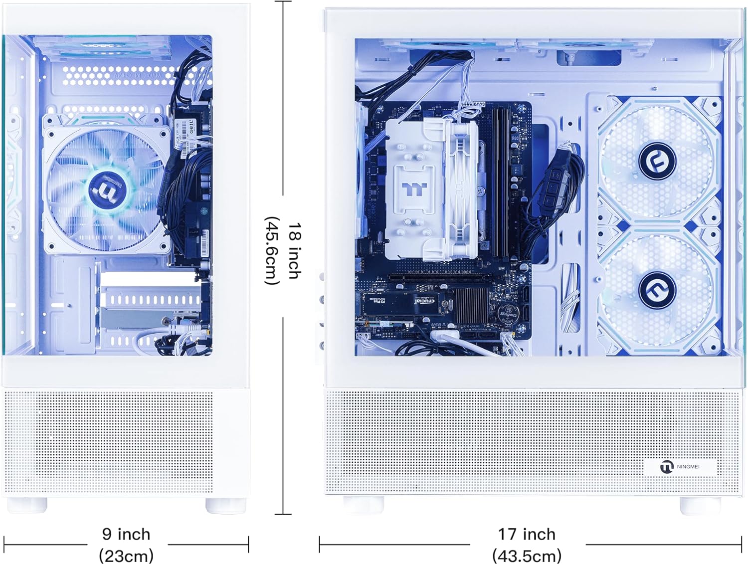 1761379619_NINGMEI-Soul-Gaming-PC-DesktopAMD-Ryzen-5-5600GT-6-core-3.6GHzup-to-4.6GHzAMD-Radeon-Vega-7-Graphics16GB-DDR4-RAM-3200MHz1TB-NVME-SSD550W-PSU-Windows-11-Home-64-bitWhite.jpg NINGMEI Soul Gaming PC Desktop,AMD Ryzen 5 5600GT 6 core 3.6GHz(up to 4.6GHz),AMD Radeon Vega 7 Graphics,16GB DDR4 RAM 3200MHz,1TB NVME SSD,550W PSU, Windows 11 Home 64-bit,White - Image 3