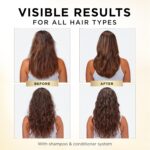 Pantene Shampoo & Conditioner Set, Daily Moisture Renewal - Pro-V Nutrients for Dry, Color-Treated, Straight to Curly Hair, 72-Hour Hydration & Softness, 52.8 Oz Total + Miracle Rescue Shot (0.5 Oz) - Image 5