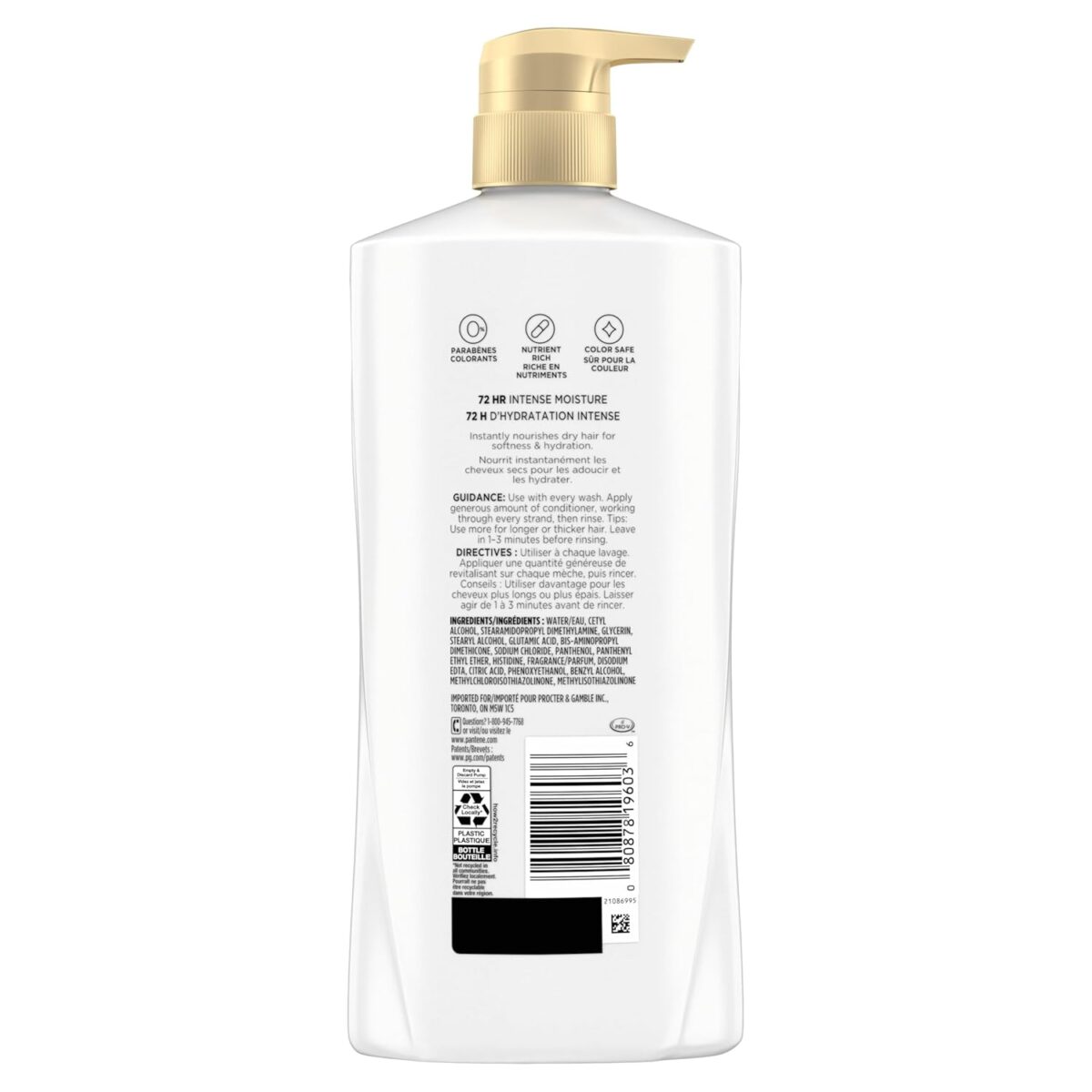 Pantene Shampoo & Conditioner Set, Daily Moisture Renewal - Pro-V Nutrients for Dry, Color-Treated, Straight to Curly Hair, 72-Hour Hydration & Softness, 52.8 Oz Total + Miracle Rescue Shot (0.5 Oz) - Image 10