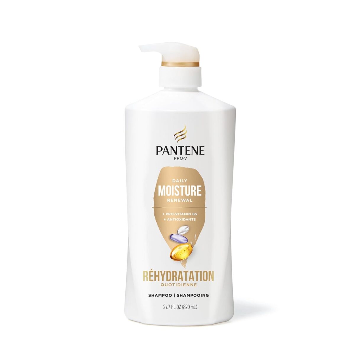 Pantene Shampoo & Conditioner Set, Daily Moisture Renewal - Pro-V Nutrients for Dry, Color-Treated, Straight to Curly Hair, 72-Hour Hydration & Softness, 52.8 Oz Total + Miracle Rescue Shot (0.5 Oz) - Image 11