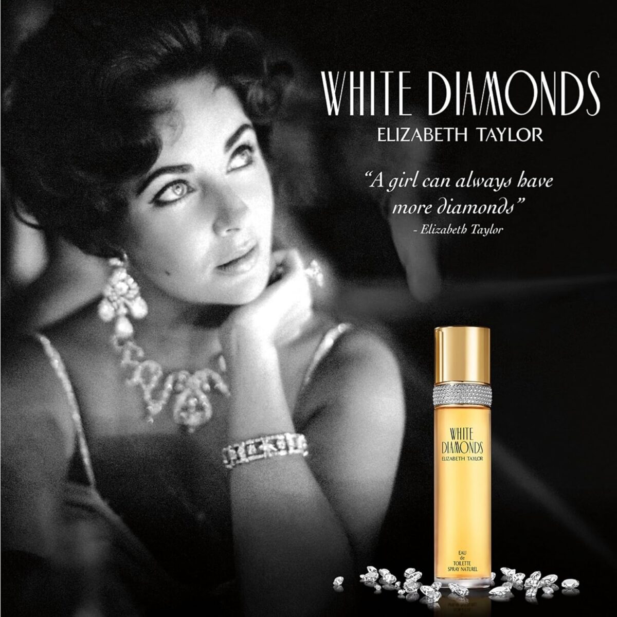 Elizabeth Taylor White Diamonds Women's Perfume, Long-Lasting Floral Fragrance for Her, Eau de Toilette EDT Spray, 3.3 fl oz - Image 6