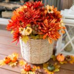 Ivydale Artificial Mums for Outdoors Fall Fake Flowers for Planters, 2 Bundles Faux Silk Chrysanthemum Bouquets, 24 Heads Flower with Long Stems for Wedding Party Home Decor - Image 6