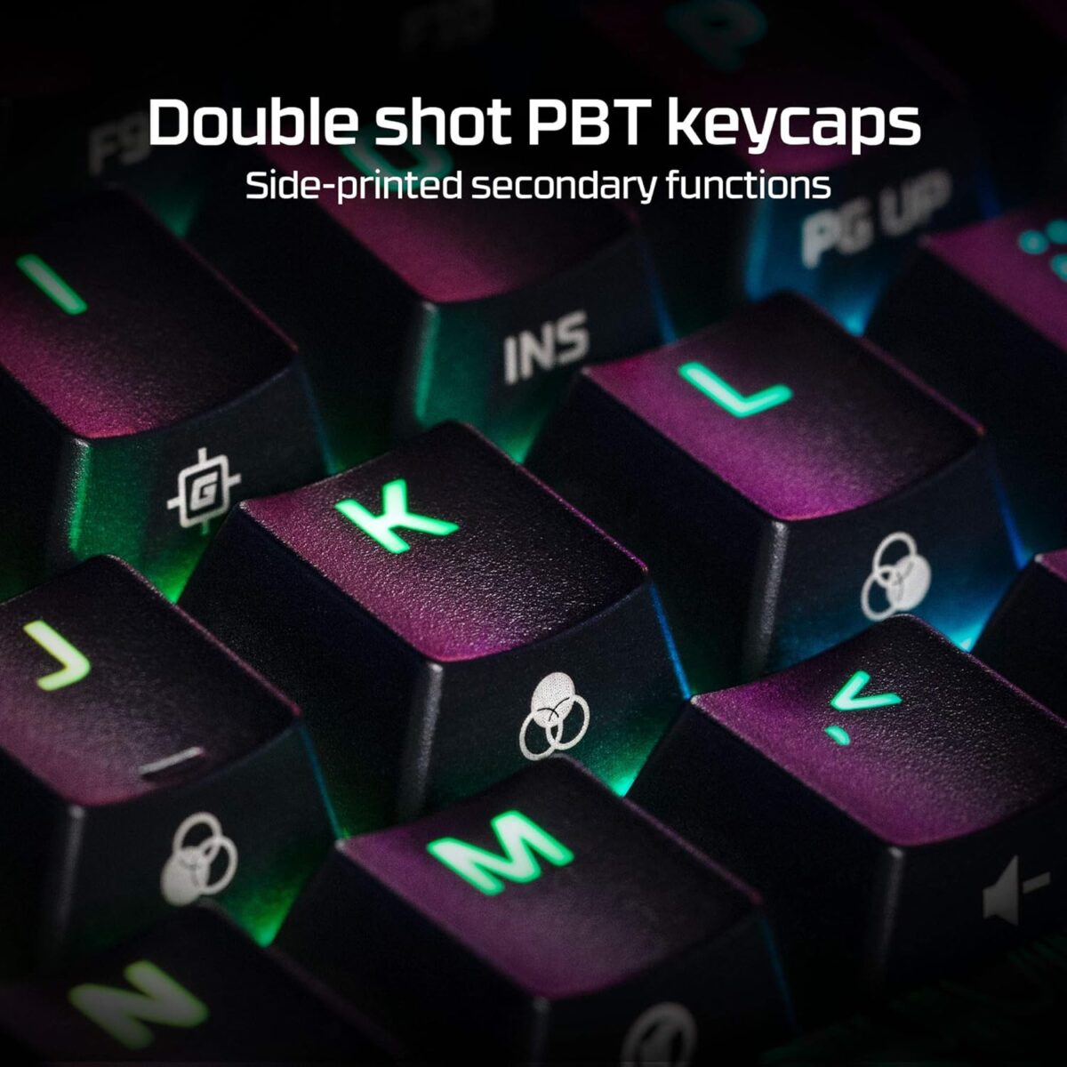HyperX Alloy Origins 60 - Mechanical Gaming Keyboard, Ultra Compact 60% Form Factor, Double Shot PBT Keycaps, RGB LED Backlit, NGENUITY Software Compatible - Linear HyperX Red Switch,Black - Image 6