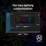 HyperX Alloy Origins 60 - Mechanical Gaming Keyboard, Ultra Compact 60% Form Factor, Double Shot PBT Keycaps, RGB LED Backlit, NGENUITY Software Compatible - Linear HyperX Red Switch,Black - Image 9