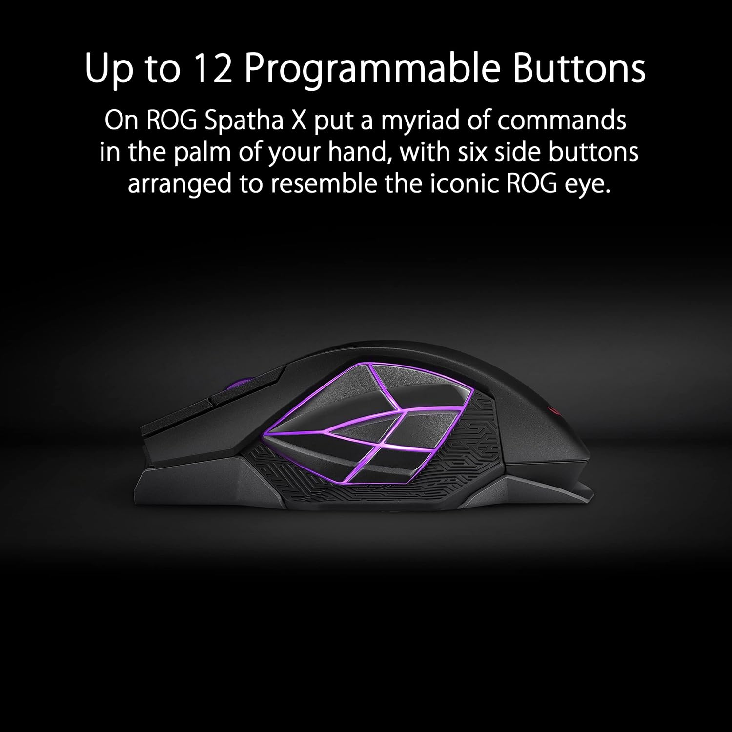 1761382806_ASUS-ROG-Spatha-X-Wireless-Gaming-Mouse-–-MMOMOBA-Design-12-Programmable-Buttons-Right-Handed-168g-Dual-Mode-Wired2.4GHz-19K-DPI-up-to-67Hr-Battery-Magnetic-Charging-Dock-PCMac-Support.jpg ASUS ROG Spatha X Wireless Gaming Mouse – MMO/MOBA Design, 12 Programmable Buttons, Right-Handed, 168g, Dual-Mode (Wired/2.4GHz), 19K DPI, up to 67Hr Battery, Magnetic Charging Dock, PC/Mac Support - Image 4
