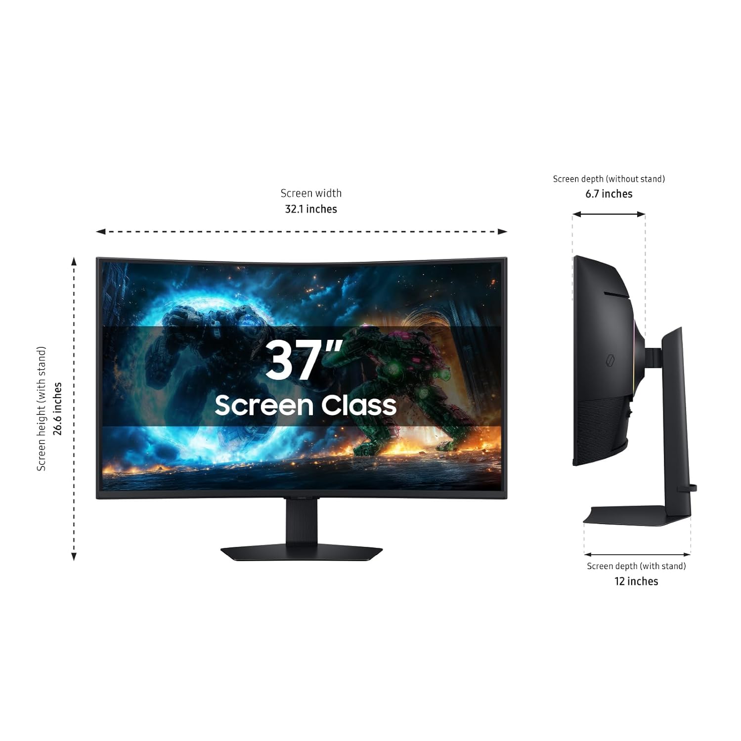 1761384839_Samsung-37-Odyssey-G7-G75F-4K-UHD-Resolution-165Hz-Curved-Gaming-Monitor-1ms-Response-Time-GtG-VESA-DisplayHDR™-600-AMD-FreeSync™-Premium-Pro-LS37FG75DENXZA-2025.jpg Samsung 37” Odyssey G7 (G75F) 4K UHD Resolution, 165Hz, Curved Gaming Monitor, 1ms Response Time (GtG), VESA DisplayHDR™ 600, AMD FreeSync™ Premium Pro, LS37FG75DENXZA, 2025 - Image 4