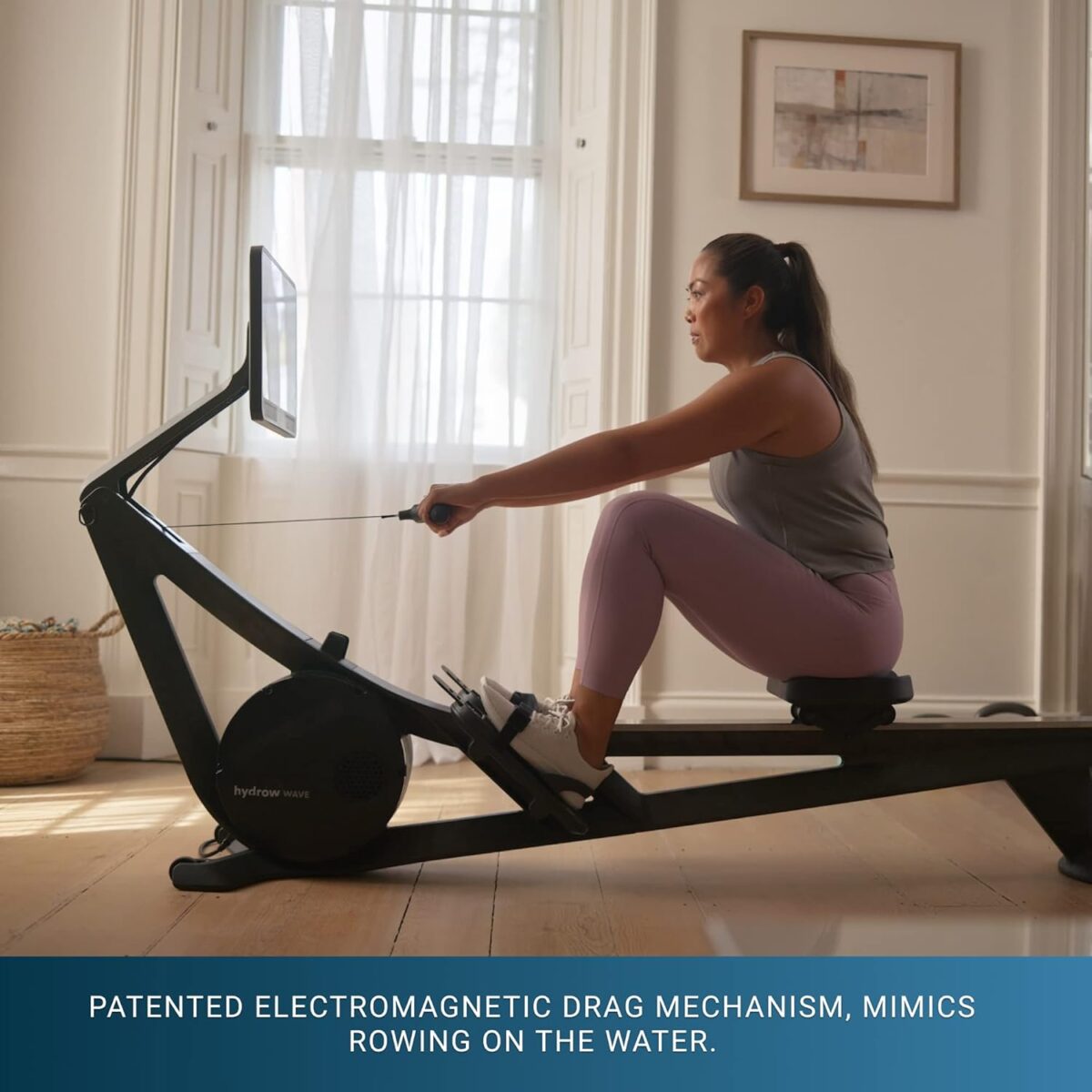 Hydrow Wave Rowing Machine with 16" HD Touchscreen & Speakers - Foldable | Live Home Workouts, Subscription Required - Image 6