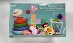 Baby Toys for 6 to 12 Months, Montessori Sensory Bins & Teething Toys, 6 in 1 Stacking Blocks, Rings, Eggs, Spinner, Crab Shape, 27 Pieces, Ages 6-36 Months - Image 8
