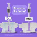 Luvs Size 8 Baby Diapers, Platinum Protection Bluey Diapers for Day & Night,Size 8, 108 Count - Image 5