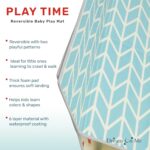 Dream On Me Play Time Reversible Baby Playmat, Foldable Extra Large Thick Foam Crawling Playmats for Toddlers, Waterproof Portable Playmat for Babies - Image 3