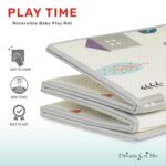 Dream On Me Play Time Reversible Baby Playmat, Foldable Extra Large Thick Foam Crawling Playmats for Toddlers, Waterproof Portable Playmat for Babies - Image 4