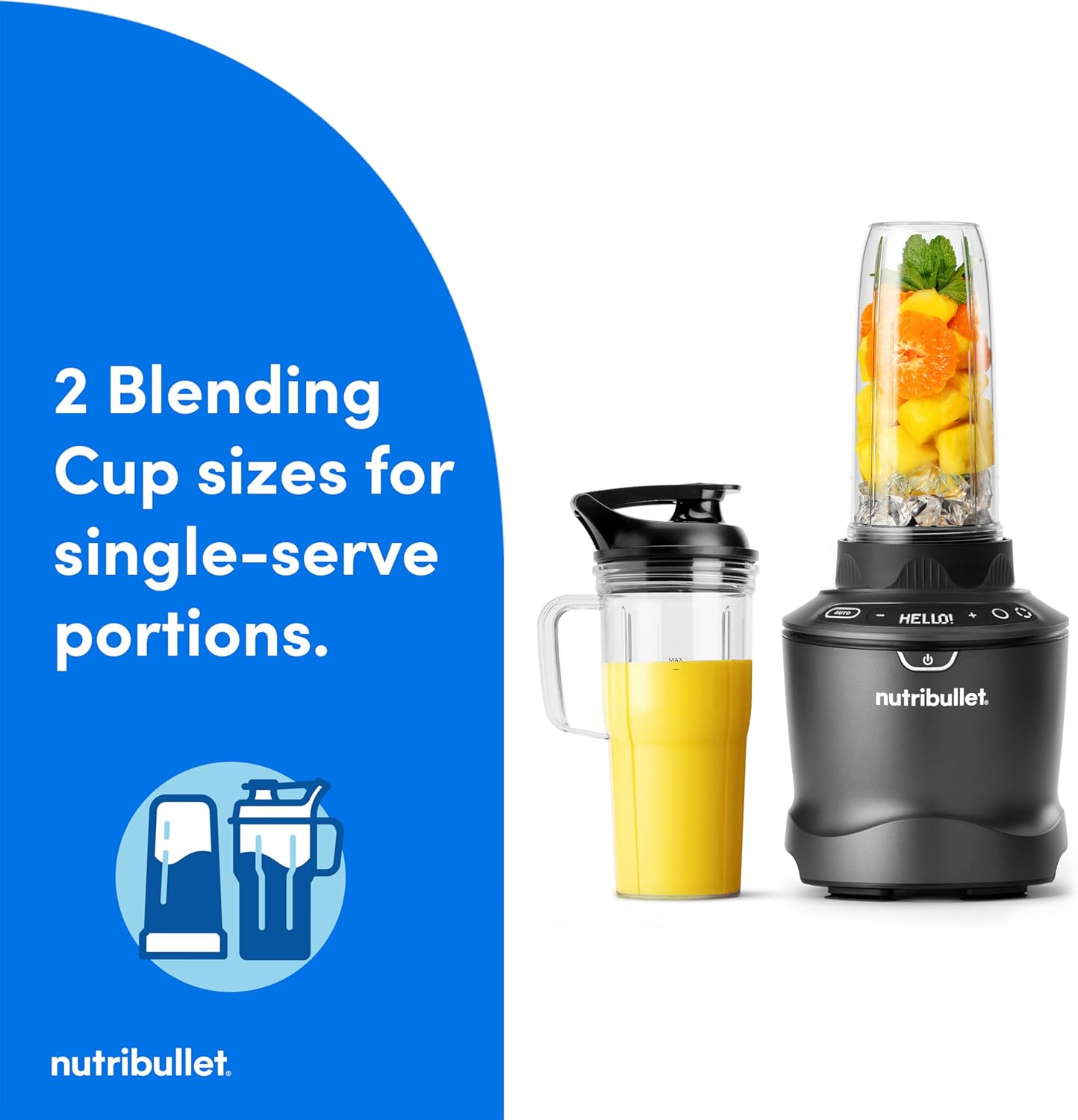 1761428586_nutribullet®-SmartSense-Blender-Combo-1400W-64oz-Pitcher-32oz-24oz-Cups-5-Speed-Smoothies-Ice-and-Frozen-Fruit-Nut-Milk-Soup-Gunmetal-Gray-NBF50700.jpg nutribullet® SmartSense Blender Combo, 1400W, 64oz Pitcher, 32oz & 24oz Cups, 5-Speed, Smoothies, Ice and Frozen Fruit, Nut Milk, Soup, Gunmetal Gray, NBF50700 - Image 9