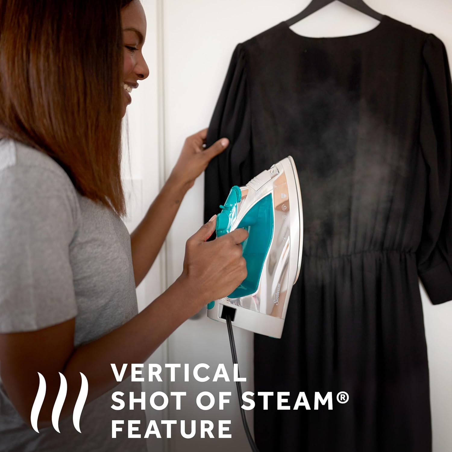 1761429480_Sunbeam-Turbo-Steam-Iron-1400W-Quick-Heat-Stainless-Steel-Soleplate-Shot-of-Steam-Horizontal-and-Vertical-3-Way-Auto-Off-240ml-Water-Tank-White-Teal.jpg Sunbeam Turbo Steam Iron 1400W Quick Heat Stainless Steel Soleplate Shot of Steam Horizontal and Vertical 3 Way Auto Off 240ml Water Tank White Teal - Image 4
