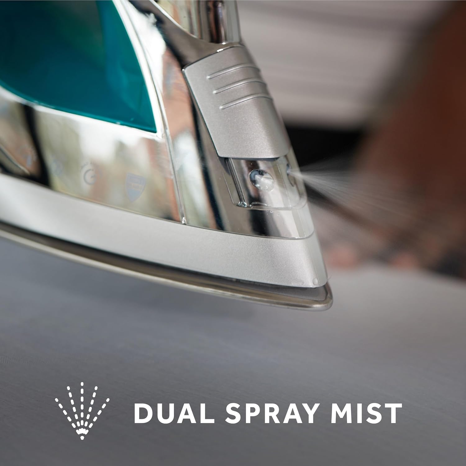 1761429484_Sunbeam-Turbo-Steam-Iron-1400W-Quick-Heat-Stainless-Steel-Soleplate-Shot-of-Steam-Horizontal-and-Vertical-3-Way-Auto-Off-240ml-Water-Tank-White-Teal.jpg Sunbeam Turbo Steam Iron 1400W Quick Heat Stainless Steel Soleplate Shot of Steam Horizontal and Vertical 3 Way Auto Off 240ml Water Tank White Teal - Image 6