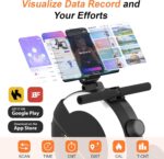 Rowing Machines for Home,Hartwares Magnetic Rowing Machine with 77lbs High Resistance Rowing Machine,16 Levels of Quiet Resistance,Rower Machine for Home Row Machine,App Compatible,LCD Monitor - Image 5