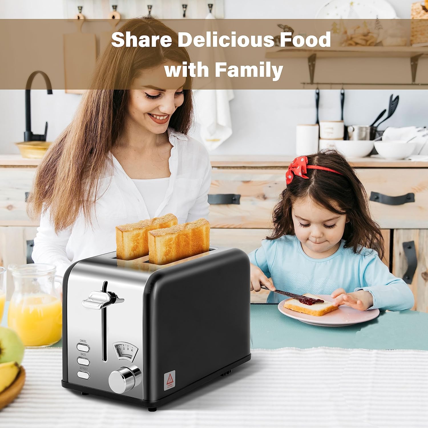 1761444719_YSSOA-2-Slice-Toaster-with-Extra-Wide-Slot-Removable-Crumb-Tray-5-Browning-Setting-and-3-Function-BagelDefrostCancel-Retro-Stainless-Steel-Style-for-Bread-Waffle-Black.jpg YSSOA 2-Slice Toaster with Extra Wide Slot & Removable Crumb Tray, 5 Browning Setting and 3 Function: Bagel/Defrost/Cancel, Retro Stainless-Steel Style, for Bread & Waffle, Black - Image 9