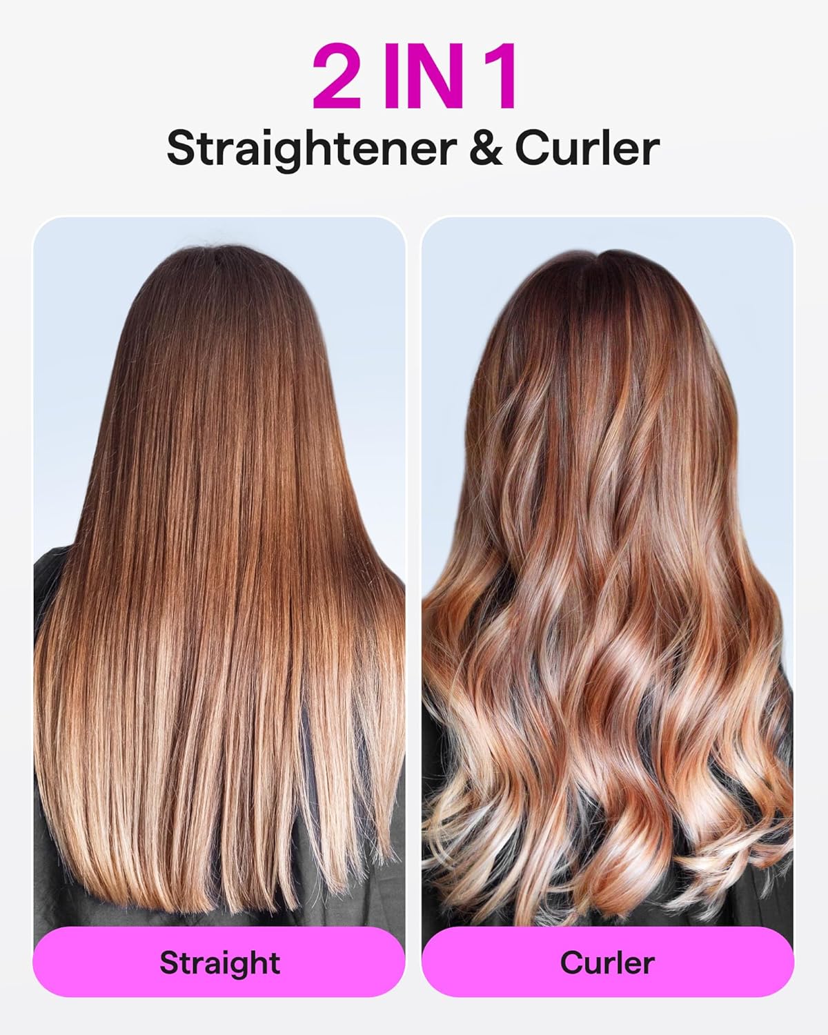 1761445416_Wavytalk-Professional-Flat-Iron-Hair-Straightener-and-Curler-2-in-1-Titanium-Flat-Iron-for-One-Pass-Wonder-10S-Fast-Heat-Up-Glide-Shine-Straightener-with-Dual-Voltage-1.18-Inch.jpg Wavytalk Professional Flat Iron Hair Straightener and Curler 2 in 1, Titanium Flat Iron for One-Pass Wonder 10S Fast Heat Up, Glide & Shine Straightener with Dual Voltage (1.18 Inch) - Image 4