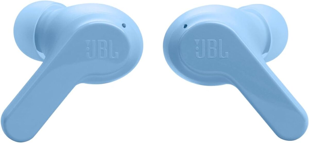 JBL Vibe Beam - True Wireless JBL Deep Bass Sound Earbuds, Bluetooth 5.2, Water & Dust Resistant, Hands-free call with VoiceAware, Up to 32 hours of battery life (Blue) - Image 4