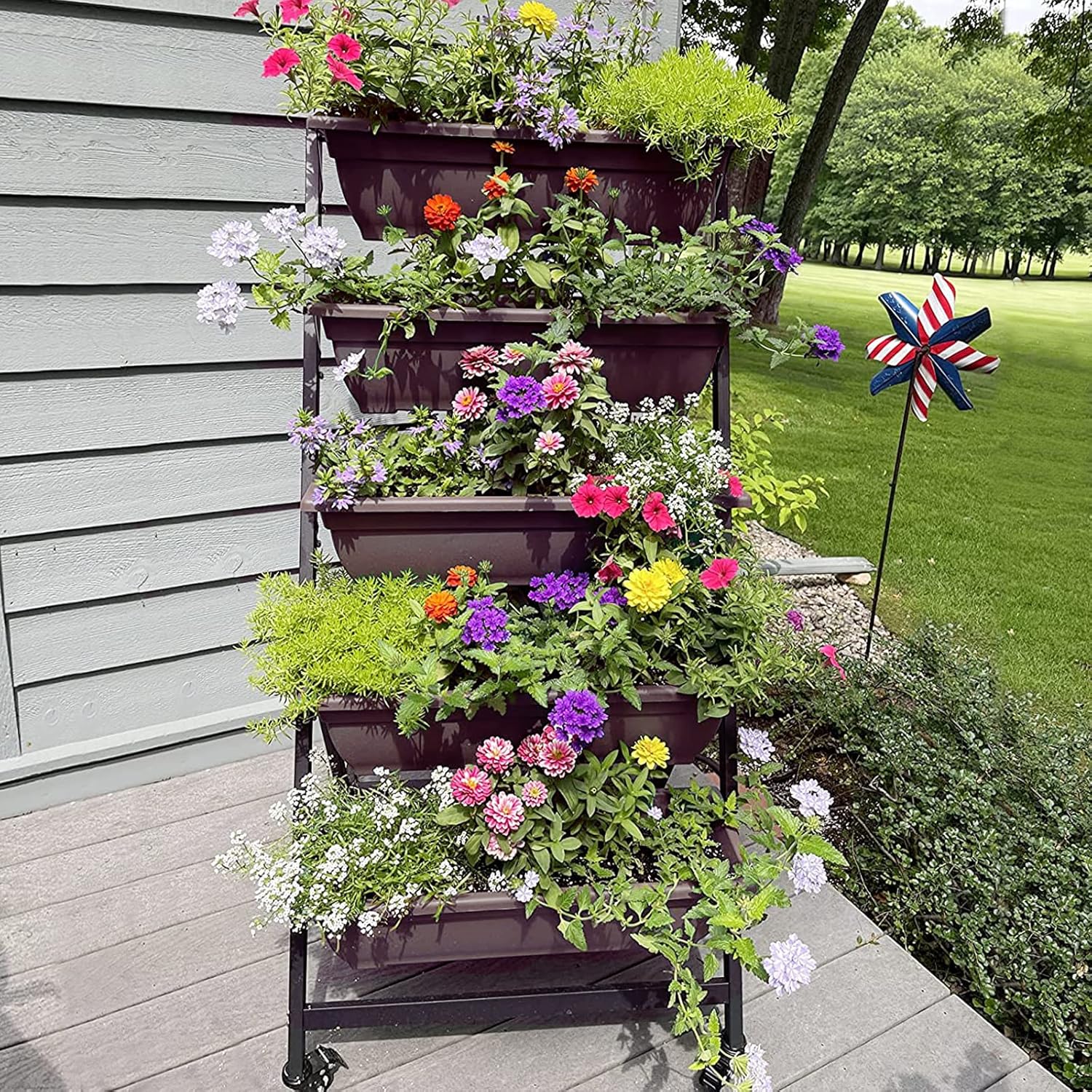 1761463365_G-TALECO-GEAR-Vertical-Garden-Planter-Vertical-Raised-Garden-Bed-Planter-Box-with-5-Container-Boxes-Grow-Your-Herb-Vegetables-Flowers-Indoor-and-Outdoor-5-Tier.jpg G TALECO GEAR Vertical Garden Planter, Vertical Raised Garden Bed Planter Box with 5 Container Boxes, Grow Your Herb Vegetables Flowers Indoor and Outdoor (5-Tier) - Image 3