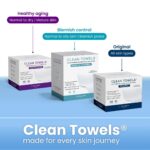 Clean Skin Club Clean Towels XL®, 100% USDA Biobased Face Towel, Disposable Face Towelette, Eczema Association Accepted, Makeup Remover Dry Wipes, Ultra Soft, 1 Pack, 50 Ct - Image 11