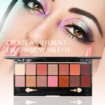 All in One Makeup Kit - 2X14 Eyeshadow Palette, Liquid Foundation, Eyeliner Pencils, Contouring Stick, Lip Gloss, 20Pcs Makeup Brushes (Black) - Image 5