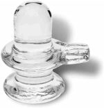 Shivling Crystal Shivling Crystal Lingam for Pooja Decorative Showpiece - Small (Crystal, White) - Image 3