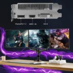 KAER RX590 8GB Graphics Card, 2304SP, GDDR5, 256 Bit，Pc Gaming Video Card with Dual Fans 1380/8000MHz,PCI Express 3.0 Gaming Graphics Card, DVI HDMI DP Desktop - Image 6