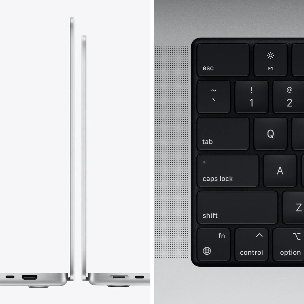2021 Apple MacBook Pro with Apple M1 Max Chip, 16-inch, 32GB RAM, 2TB SSD Storage (QWERTY English) Silver (Renewed) - Image 6