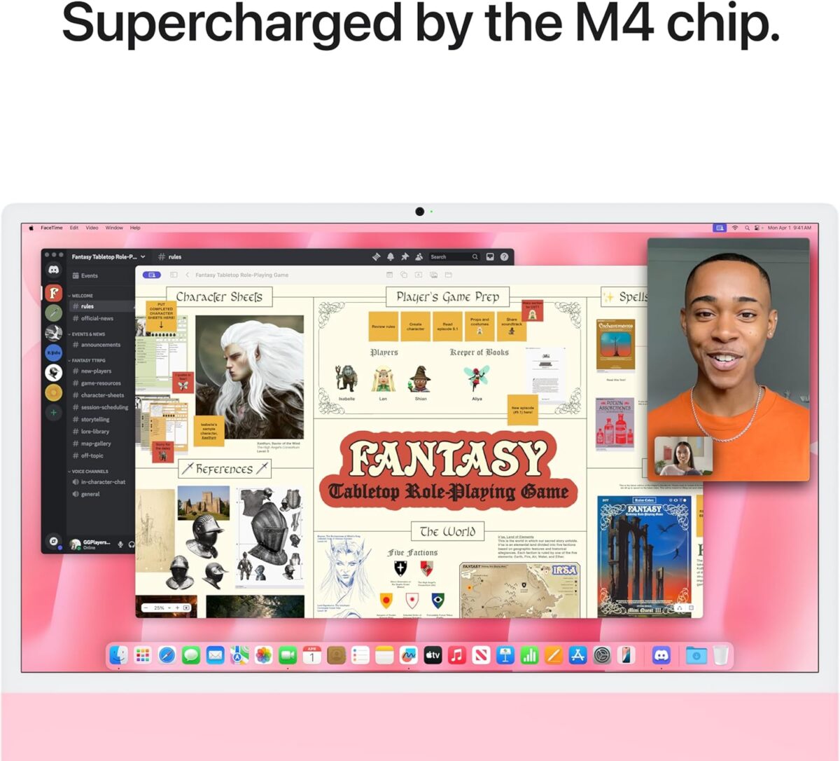 Apple 2024 iMac All-in-One Desktop Computer with M4 chip with 10-core CPU and 10-core GPU: Built for Apple Intelligence, 24-inch Retina Display, 16GB Unified Memory, 256GB SSD Storage; Pink - Image 5