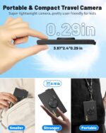 Digital Camera, FHD 1080P Kids Camera 16X Zoom Anti Shake, 48MP Compact Portable Ultra-Thin Point Shoot Camera Gift for Kid Student Children Teen Girl Boy with 32GB SD Card - Image 3