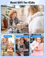 Digital Camera, FHD 1080P Kids Camera 16X Zoom Anti Shake, 48MP Compact Portable Ultra-Thin Point Shoot Camera Gift for Kid Student Children Teen Girl Boy with 32GB SD Card - Image 8