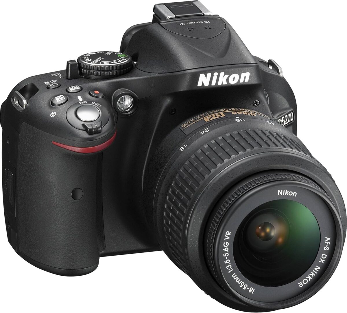 Nikon D5200 24.1 MP CMOS Digital SLR with 18-55mm f/3.5-5.6 AF-S DX VR NIKKOR Zoom Lens (Black) - Image 3