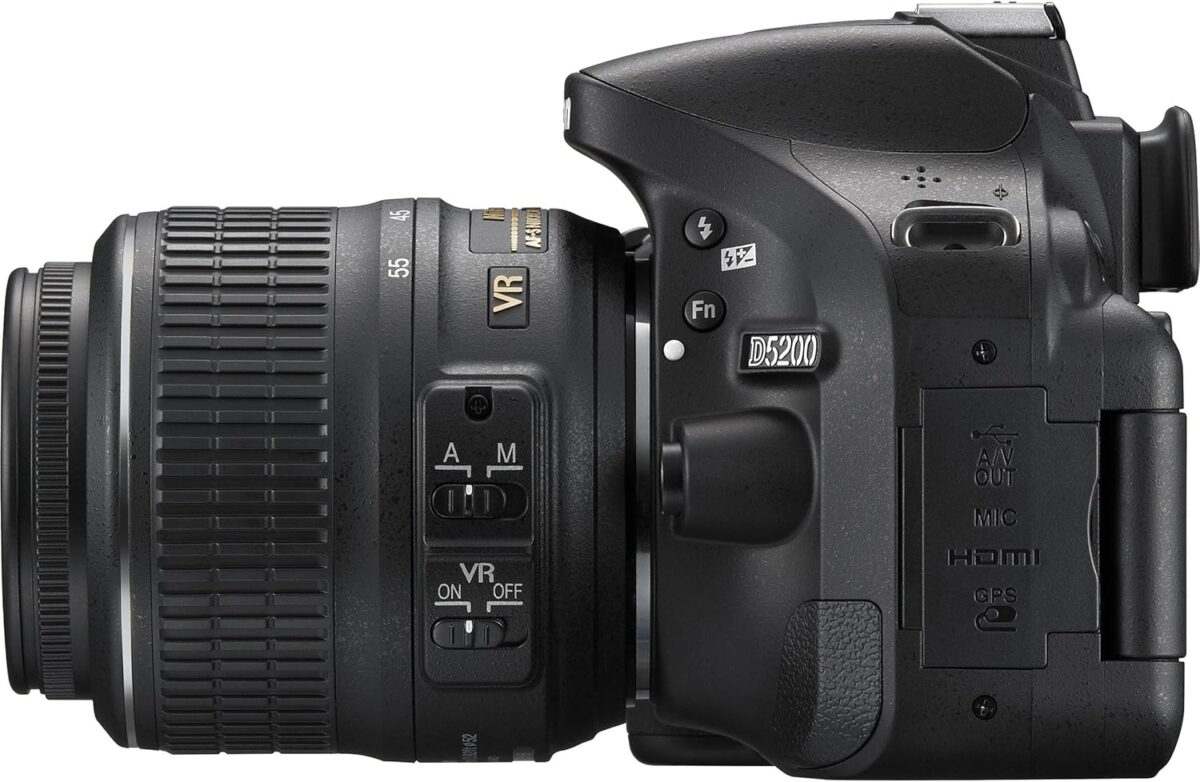 Nikon D5200 24.1 MP CMOS Digital SLR with 18-55mm f/3.5-5.6 AF-S DX VR NIKKOR Zoom Lens (Black) - Image 6