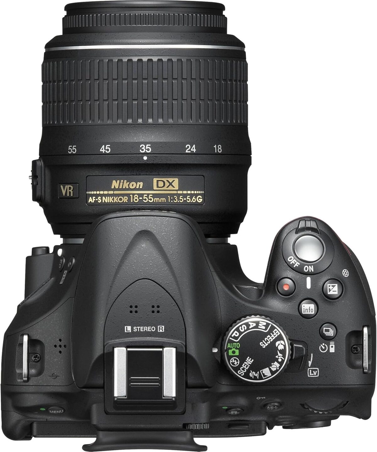 Nikon D5200 24.1 MP CMOS Digital SLR with 18-55mm f/3.5-5.6 AF-S DX VR NIKKOR Zoom Lens (Black) - Image 7