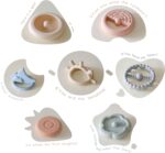 Moonkie Stacks of Circles Soft Teething Toy | Educational Learning Baby Toy | Stacking Ring Toys for Babies Boy and Girl | 7 Piece Teethers Set - Image 8