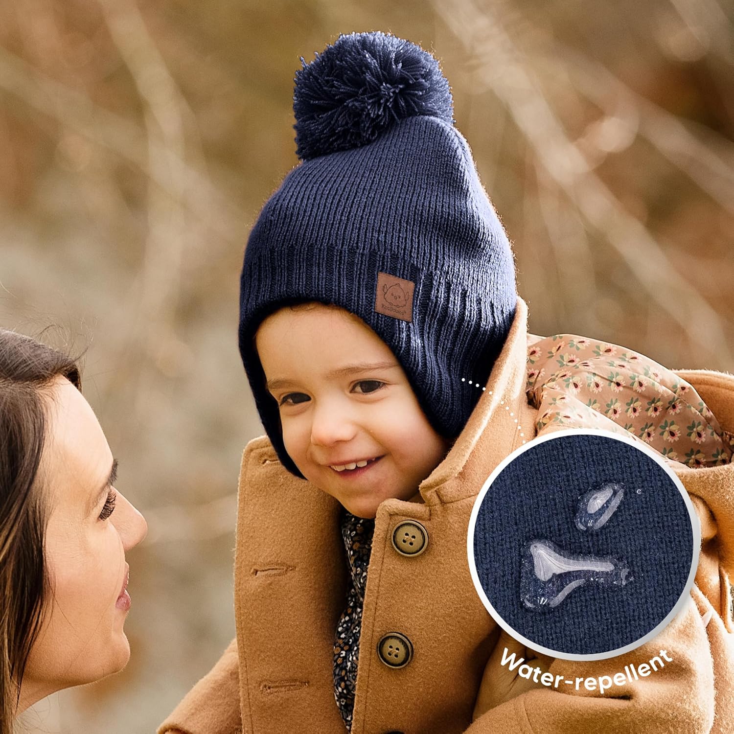 1761473011_Baby-Beanies-Baby-Hats-for-Boys-Girls-Cute-Toddler-Winter-Hat-Soft-Stretchy-Beanies-for-Infant-Newborn-6-36-Months-Cozy-Warm-with-Earflap-Muff-Pom-Navy.jpg Baby Beanies, Baby Hats for Boys, Girls - Cute Toddler Winter Hat, Soft & Stretchy Beanies for Infant, Newborn 6-36 Months, Cozy & Warm with Earflap Muff & Pom (Navy) - Image 8