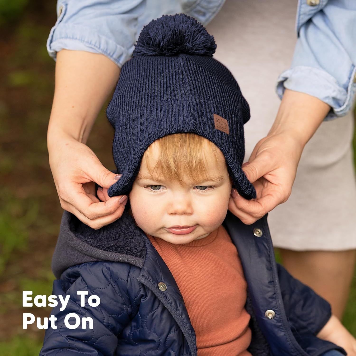 1761473014_Baby-Beanies-Baby-Hats-for-Boys-Girls-Cute-Toddler-Winter-Hat-Soft-Stretchy-Beanies-for-Infant-Newborn-6-36-Months-Cozy-Warm-with-Earflap-Muff-Pom-Navy.jpg Baby Beanies, Baby Hats for Boys, Girls - Cute Toddler Winter Hat, Soft & Stretchy Beanies for Infant, Newborn 6-36 Months, Cozy & Warm with Earflap Muff & Pom (Navy) - Image 9