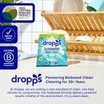 Dropps UltraWash Dishwasher Pods, Unscented (120 Count) - Biobased Power Deep Clean Dishwasher Detergent Tablets for Sparkling Shiny Dishes - No Rinse Aid or Pre-Wash Needed - Dishwashing Pods - Image 7