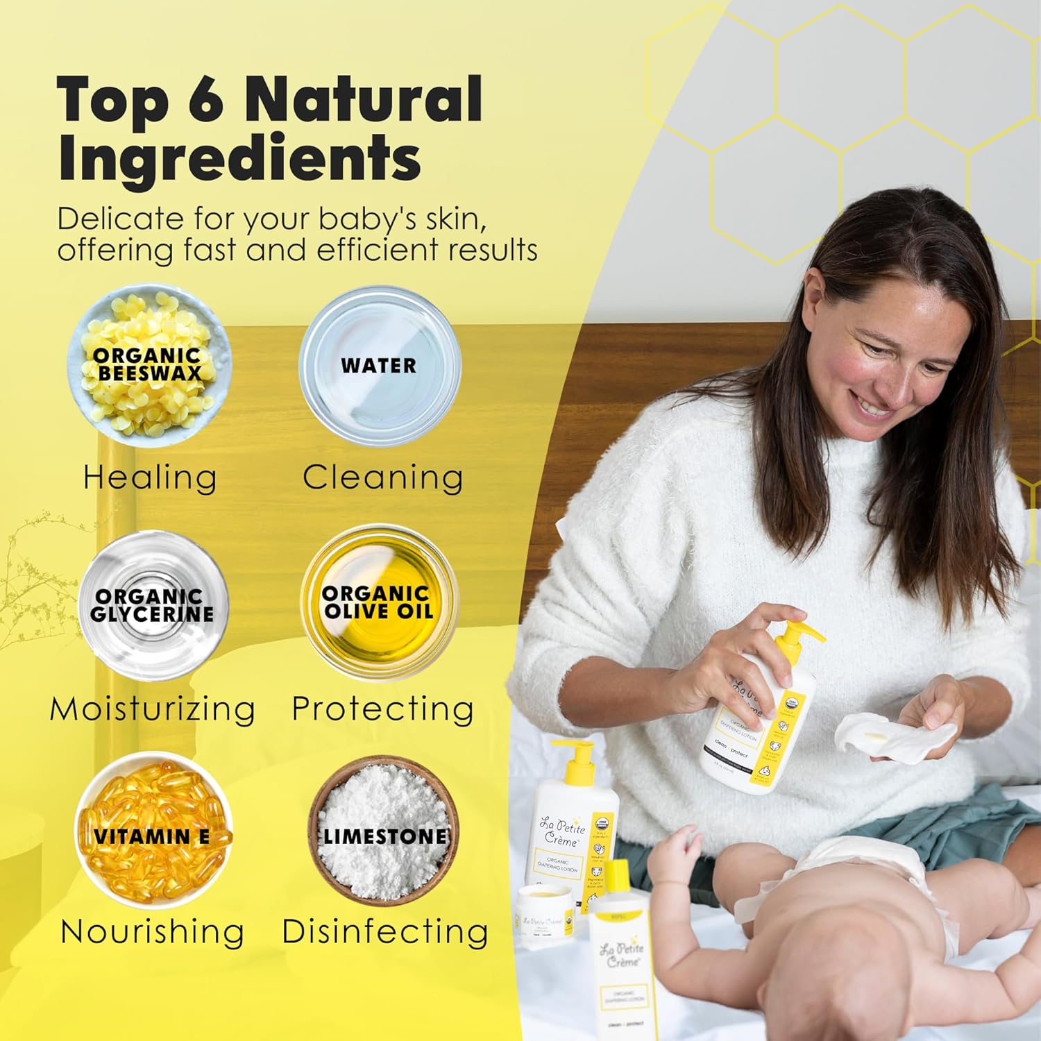1761514517_La-Petite-Creme-French-Premium-Diapering-Lotion-Diaper-Cream-Alternative-to-Baby-Wipes-Gentle-Moisturizer-Skin-Cleanser-with-USDA-Certified-Organic-Ingredients-Baby-Essentials-20-oz.jpg La Petite Creme French Premium Diapering Lotion - Diaper Cream Alternative to Baby Wipes - Gentle Moisturizer & Skin Cleanser with USDA Certified Organic Ingredients - Baby Essentials (20 oz) - Image 5