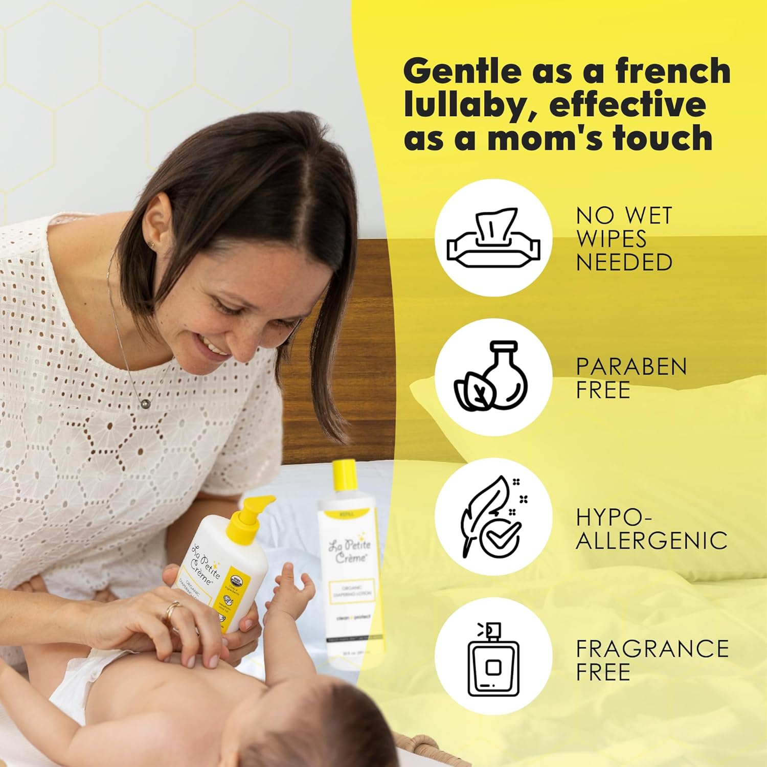 1761514523_La-Petite-Creme-French-Premium-Diapering-Lotion-Diaper-Cream-Alternative-to-Baby-Wipes-Gentle-Moisturizer-Skin-Cleanser-with-USDA-Certified-Organic-Ingredients-Baby-Essentials-20-oz.jpg La Petite Creme French Premium Diapering Lotion - Diaper Cream Alternative to Baby Wipes - Gentle Moisturizer & Skin Cleanser with USDA Certified Organic Ingredients - Baby Essentials (20 oz) - Image 8