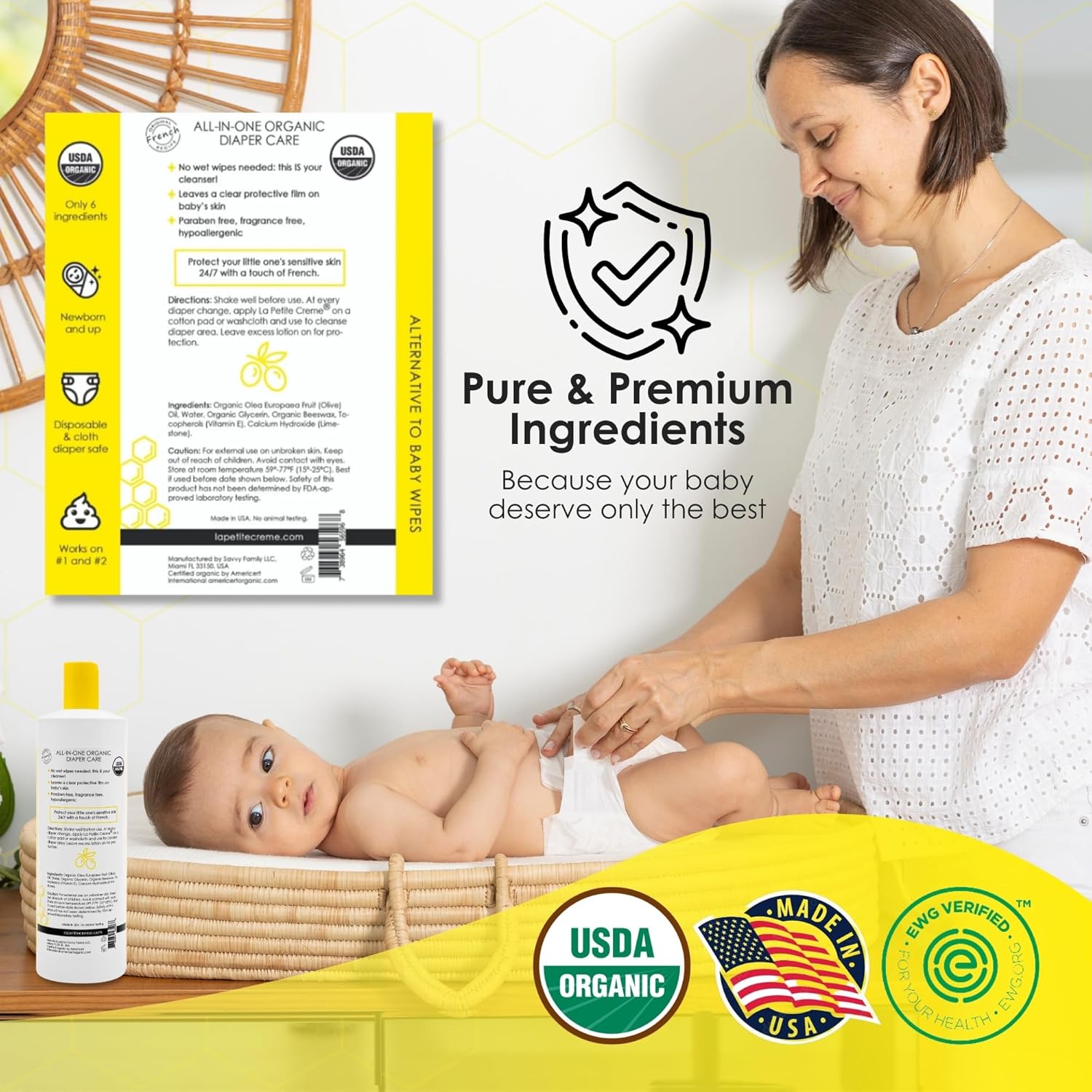 1761514527_La-Petite-Creme-French-Premium-Diapering-Lotion-Diaper-Cream-Alternative-to-Baby-Wipes-Gentle-Moisturizer-Skin-Cleanser-with-USDA-Certified-Organic-Ingredients-Baby-Essentials-20-oz.jpg La Petite Creme French Premium Diapering Lotion - Diaper Cream Alternative to Baby Wipes - Gentle Moisturizer & Skin Cleanser with USDA Certified Organic Ingredients - Baby Essentials (20 oz) - Image 10