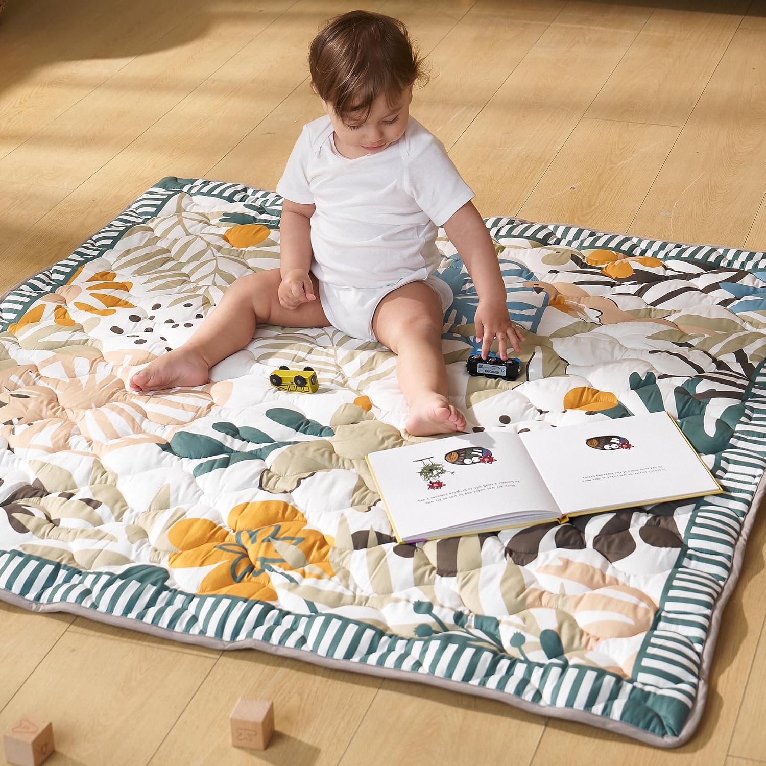 1761514896_Momcozy-Baby-Play-Mat-for-Floor-50x50-Thickened-Playpen-Mat-Playmate-for-Baby-Tummy-Time-Waterproof-Non-Slip-Foldable-Outdoor-Mat-with-Carrying-Handle-Forest-World.jpg Momcozy Baby Play Mat for Floor, 50x50 Thickened Playpen Mat, Playmate for Baby Tummy Time, Waterproof & Non-Slip, Foldable Outdoor Mat with Carrying Handle, Forest World - Image 9