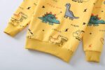 Toddler Baby Boy Clothing Sets Little Dinosaur Printed Long Sleeve Tops and Pants Kids 2pcs Outfits - Image 5